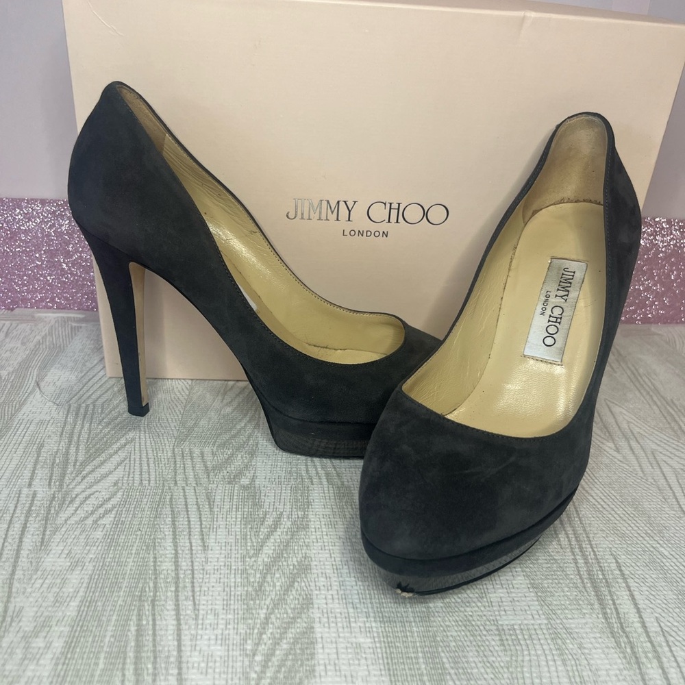 Jimmy Choo Navy Blue Women's Heels